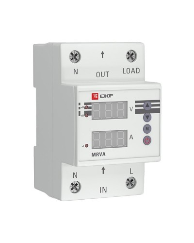 MRVA 25A PROxima (MRVA-25A). Реле напряжения и тока с дисплеем. EKF в Черкесске