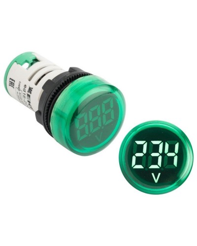 ED16-22VD (ed16-22vd-g). Индикатор значения напряжения зеленый. EKF в Черкесске