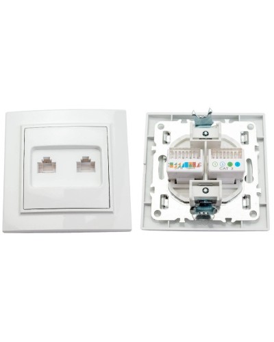 Минск Розетка RJ-45+Phone СП (ERK00-135-10). Розетка RJ-45+Phone СП. EKF в Черкесске