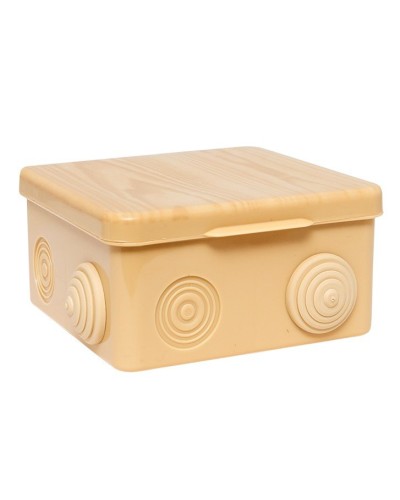 КМР-030-014 с крышкой (100х100х55) светлое дерево IP54 (plc-kmr-030-014-s). Коробка распределительная. EKF в Черкесске