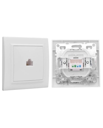 Минск Розетка RJ-45 1-местная СП (ERK01-035-10). Розетка RJ-45 1-местная СП. EKF в Черкесске