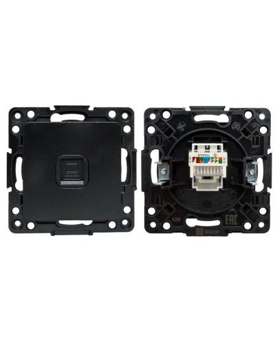 Стокгольм Механизм Розетки RJ-45 1-местной (EZK01-035-10). Механизм Розетки RJ-45 1-местной. EKF в Черкесске