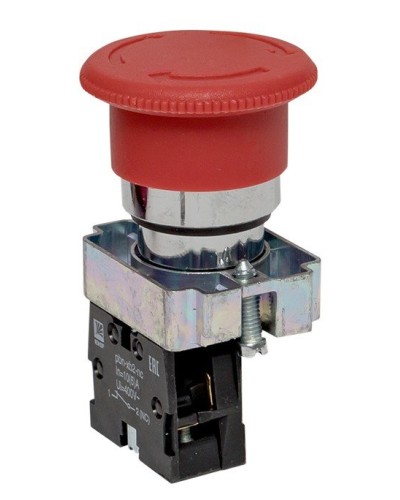 BS542 поворотная красная грибок NC (xb2-bs542). Кнопка поворотная красная грибок. EKF в Черкесске