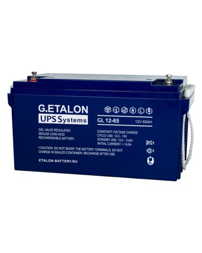 G.ETALON GL 12-65. Аккумулятор герметичный свинцово-кислотный. ETALON в Черкесске