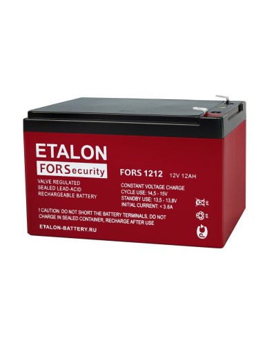 ETALON FORS 1212. Аккумулятор герметичный свинцово-кислотный. ETALON в Черкесске
