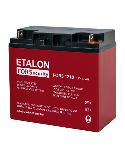 ETALON FORS 1218. Аккумулятор герметичный свинцово-кислотный. ETALON в Черкесске