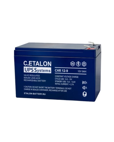 C.ETALON CHR 12-9. Аккумулятор герметичный свинцово-кислотный. ETALON в Черкесске