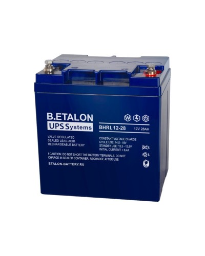 B.ETALON BHRL 12-28. Аккумулятор герметичный свинцово-кислотный. ETALON в Черкесске