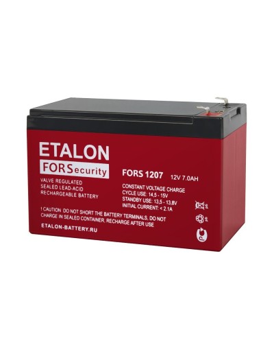 ETALON FORS 1207. Аккумулятор герметичный свинцово-кислотный. ETALON в Черкесске
