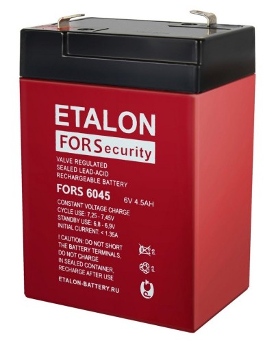 ETALON FORS 6045. Аккумулятор герметичный свинцово-кислотный. ETALON в Черкесске