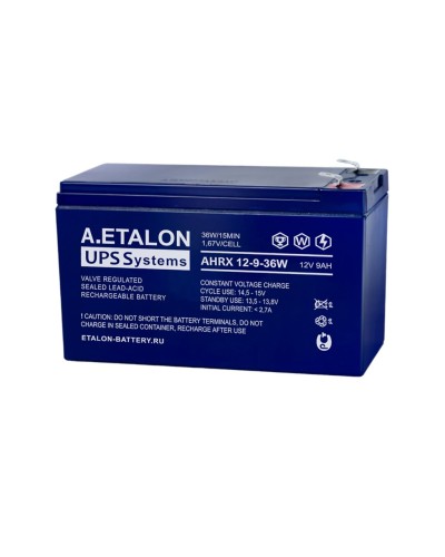 A.ETALON AHRX 12-9-36W. Аккумулятор герметичный свинцово-кислотный. ETALON в Черкесске