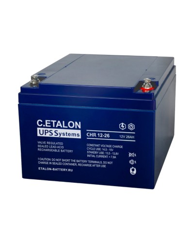 C.ETALON CHR 12-26. Аккумулятор герметичный свинцово-кислотный. ETALON в Черкесске