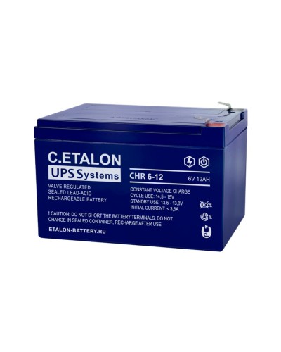 C.ETALON CHR 6-12. Аккумулятор герметичный свинцово-кислотный. ETALON в Черкесске
