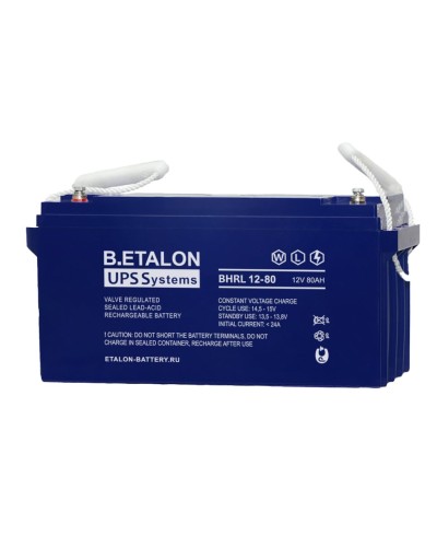 B.ETALON BHRL 12-80. Аккумулятор герметичный свинцово-кислотный. ETALON в Черкесске