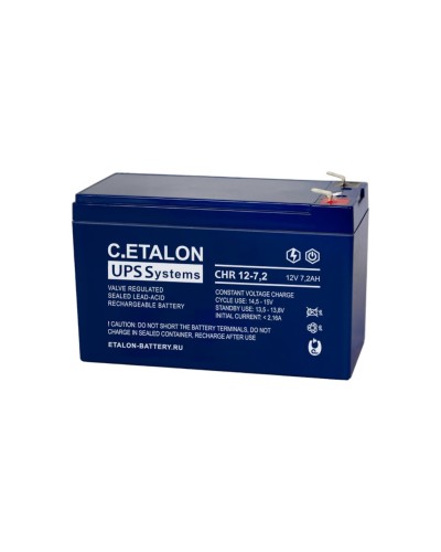 C.ETALON CHR 12-7,2. Аккумулятор герметичный свинцово-кислотный. ETALON в Черкесске