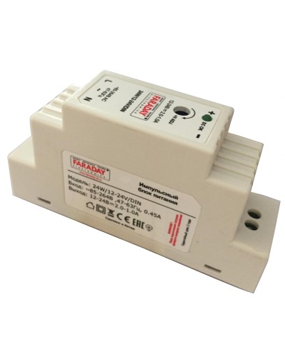 24W/12-24V/DIN. Блок питания. FARADAY в Черкесске