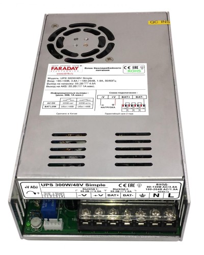 UPS 300W/48V Simple. Блок бесперебойного питания. FARADAY в Черкесске