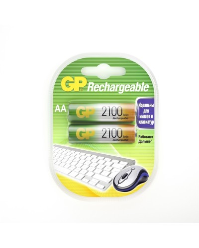 GP 210AAHC AA (GP 210AAHC-2DECRC2), упак. 2 шт.. Перезаряжаемые аккумуляторы. GP Batteries в Черкесске