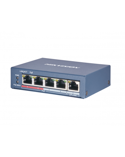 DS-3E0105P-E(B). Коммутатор с питанием POE. Hikvision в Черкесске