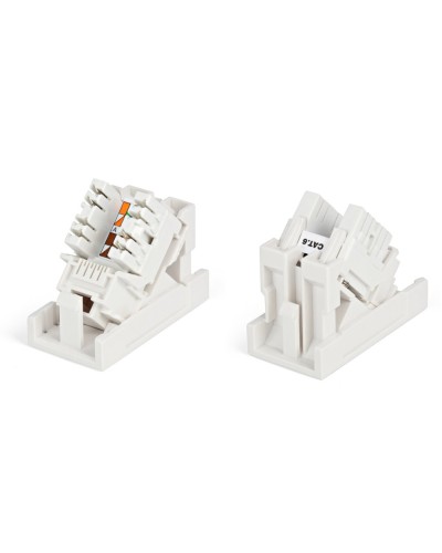 SIP2K-C6-M45-22.5. Вставка 45x22,5 с наклонным модулем RJ-45 категории 6. Hyperline в Черкесске