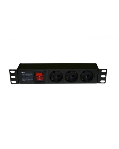 SHE10-3SH-S-IEC. Блок розеток 10. Hyperline в Черкесске