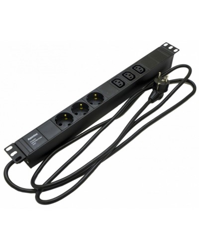 SHE19-3SH-3IEC-2.5EU. Блок розеток 19. Hyperline в Черкесске