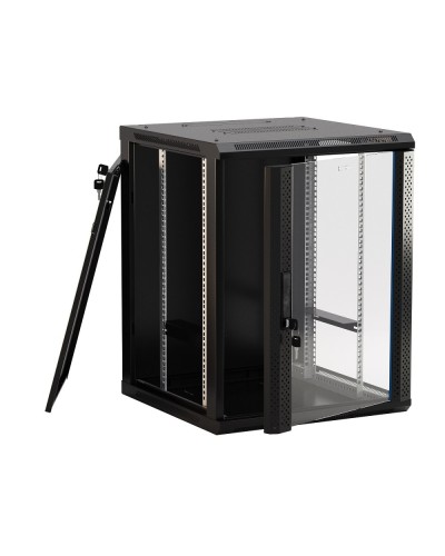 TWB-0445-GP-RAL9004. Шкаф телекоммуникационный 19 настенный 4U. Hyperline в Черкесске