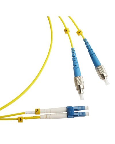 FC-D2-9-FC/UR-LC/UR-H-2M-LSZH-YL. Патч-корд волоконно-оптический FC/UPC-LC/UPC. Hyperline в Черкесске