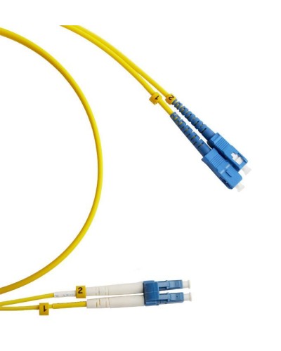FC-D2-9-LC/UR-SC/UR-H-2M-LSZH-YL. Патч-корд волоконно-оптический LC/UPC-SC/UPC. Hyperline в Черкесске