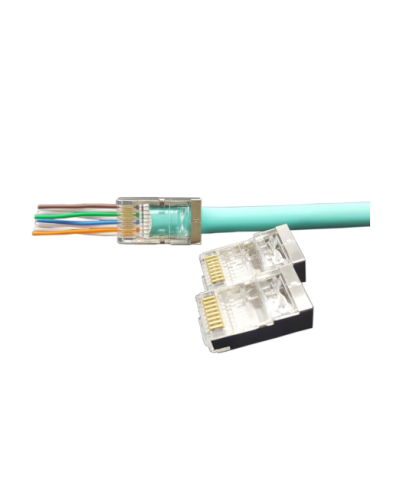 PLEZ-8P8C-U-C6-SH-100 (100 шт). Разъем RJ-45. Hyperline в Черкесске