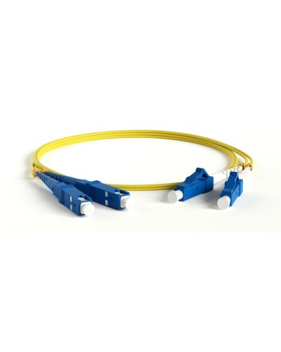 FC-D2-9-LC/UR-SC/UR-H-1M-LSZH-YL. Патч-корд волоконно-оптический LC/UPC-SC/UPC. Hyperline в Черкесске