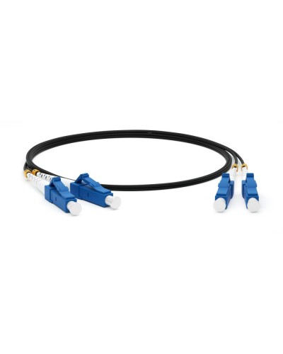 FC-D2-9-LC/UR-LC/UR-H-3M-LSZH-BK. Патч-корд волоконно-оптический одномодовый. Hyperline в Черкесске