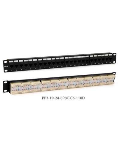 PP3-19-24-8P8C-C5E-110D. Патч-панель 19. Hyperline в Черкесске