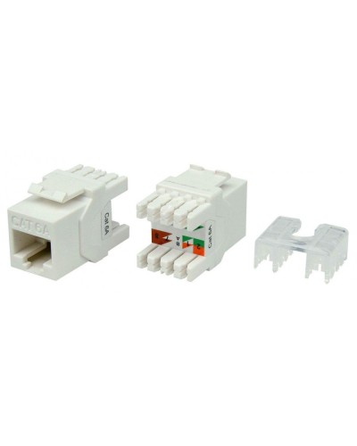 KJ8-8P8C-C6A-180-WH. Вставка Keystone Jack RJ-45. Hyperline в Черкесске