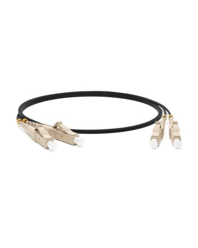 FC-D2-50-LC/PR-LC/PR-H-1M-LSZH-BK. Патч-корд волоконно-оптический многомодовый. Hyperline в Черкесске