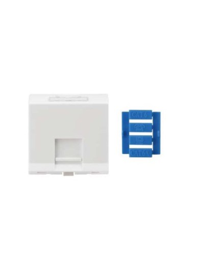 SIP3A-1K-M45-45. Вставка угловая 45x45 для 1 модуля Кeystone Jack, со шторками. Hyperline в Черкесске