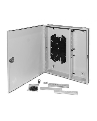 FO-WBX-4xSLT-W140H42-32UN-GY. Кросс оптический настенный. Hyperline в Черкесске