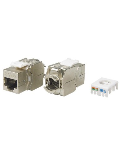 KJ8-8P8C-C6-180-TLS-SH-F-WH. Вставка Keystone Jack RJ-45. Hyperline в Черкесске