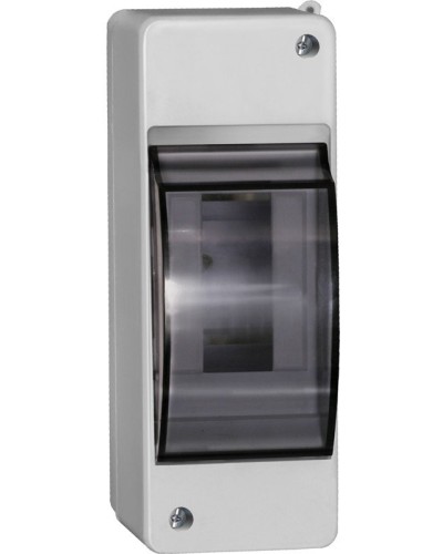 Корпус пластиковый КМПн 2/2 IP30 белый KREPTA 3 (MKP42-N-02-30-20). Щиток модульный с прозрачной дверцей, настенный. IEK в Черкесске