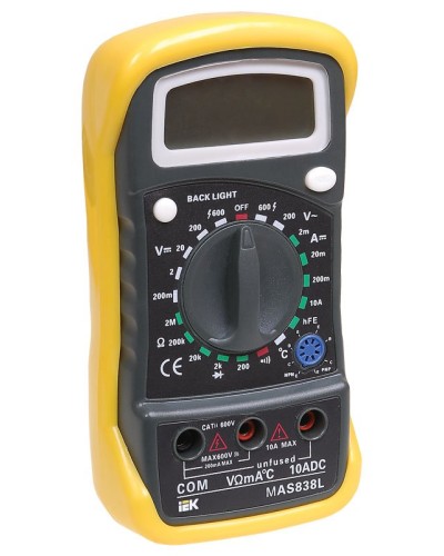 Мультиметр цифровой Master MAS838L (TMD-3L-838). Мультиметр цифровой. IEK в Черкесске