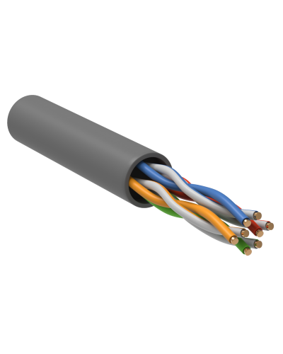 GENERICA U/UTP кат. 5E 100МГц 4 пары PVC INDOOR серый (BC1-C5E04-111-100-G). Кабель «витая пара» (LAN) для структурированных систем связи. IEK в Черкесске