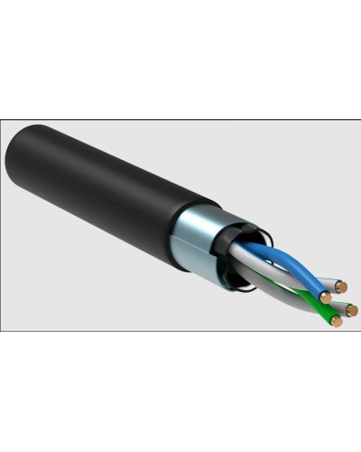 GENERICA F/UTP 5E 24AWG 2PR LDPE 1м черный 305м (BC3-C5E02-339-305-R-G). Кабель «витая пара» (LAN) для структурированных систем связи. IEK в Черкесске