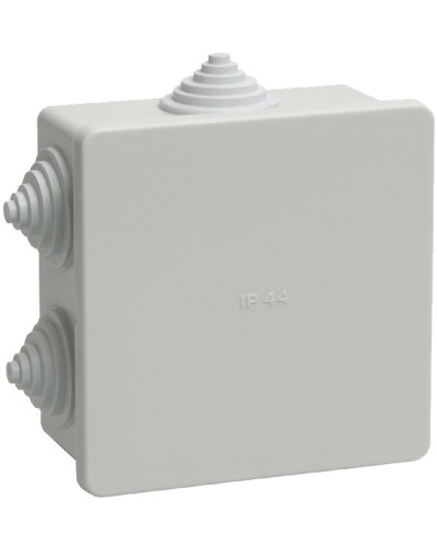 Коробка распаячная КМ41235 85х85х40 открытой проводки IP44 6 гермовводов серая (UKO11-085-085-040-K41-44). Коробка распаячная безгалогенная (HF). IEK в Черкесске
