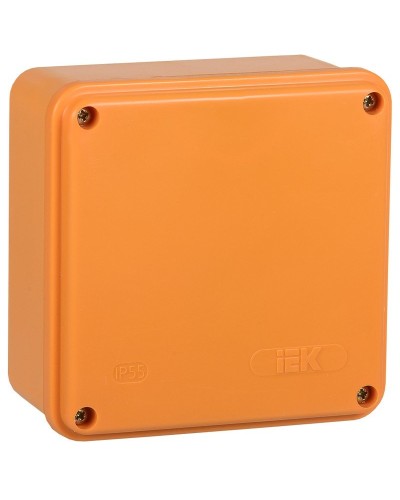 Коробка распаячная огнестойкая ПС 100х100х50 6P 4мм² IP44 гладкие стенки (UKF20-100-100-050-6-4-09). Коробка распаячная огнестойкая безгалогенная (HF). IEK в Черкесске