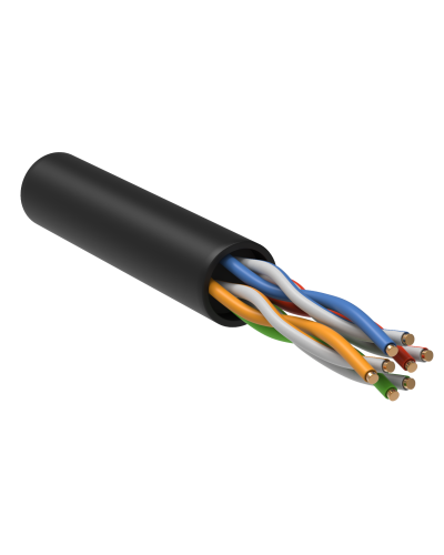 GENERICA U/UTP кат.5E 24AWG 4 пары LDPE черный (BC3-C5E04-139-305-R-G). Кабель «витая пара» (LAN) для структурированных систем связи. IEK в Черкесске