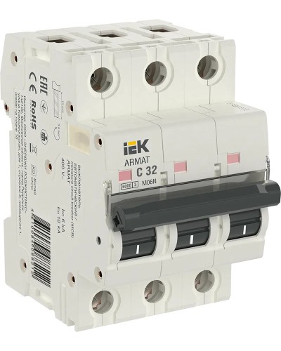 M06N 3P C 32А 6кА ARMAT (AR-M06N-3-C032). Автоматический выключатель. IEK в Черкесске
