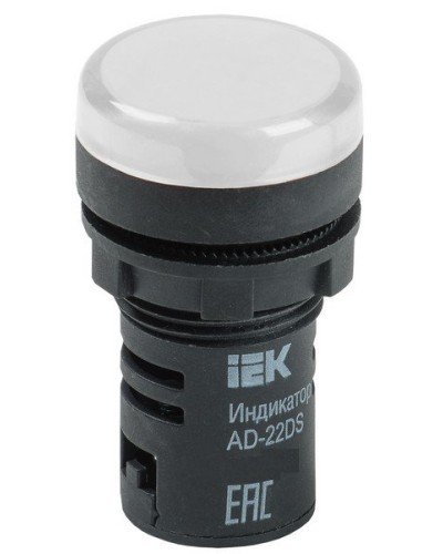 Лампа AD22DS (LED) матрица D22 мм 230В белый (BLS10-ADDS-230-K01). Светосигнальный индикатор. IEK в Черкесске