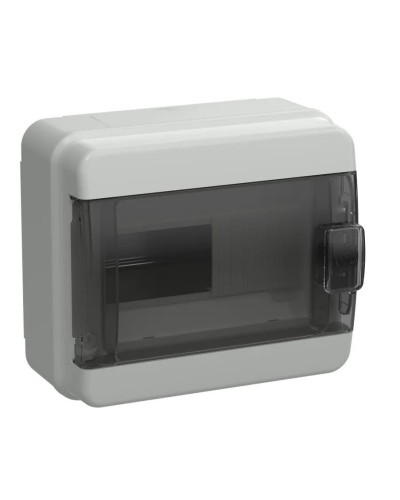 Корпус пластиковый КМПн-8 IP65 TEKFOR (TF5-KP72-N-08-65-K03-K02). Корпус модульный пластиковый черная прозрачная дверь. IEK в Черкесске