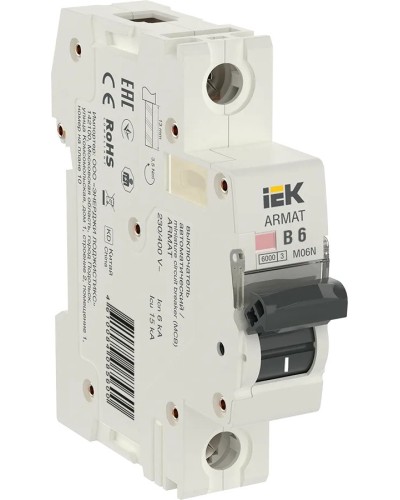 M06N 1P B 6А 6кА ARMAT (AR-M06N-1-B006). Автоматический выключатель. IEK в Черкесске