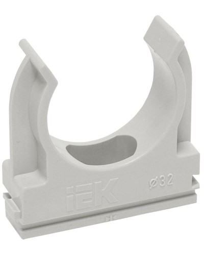 Держатель с защёлкой D25 серый ELASTA (100 шт) (CTA10D-CF25-K41-100). Держатель с защёлкой. IEK в Черкесске